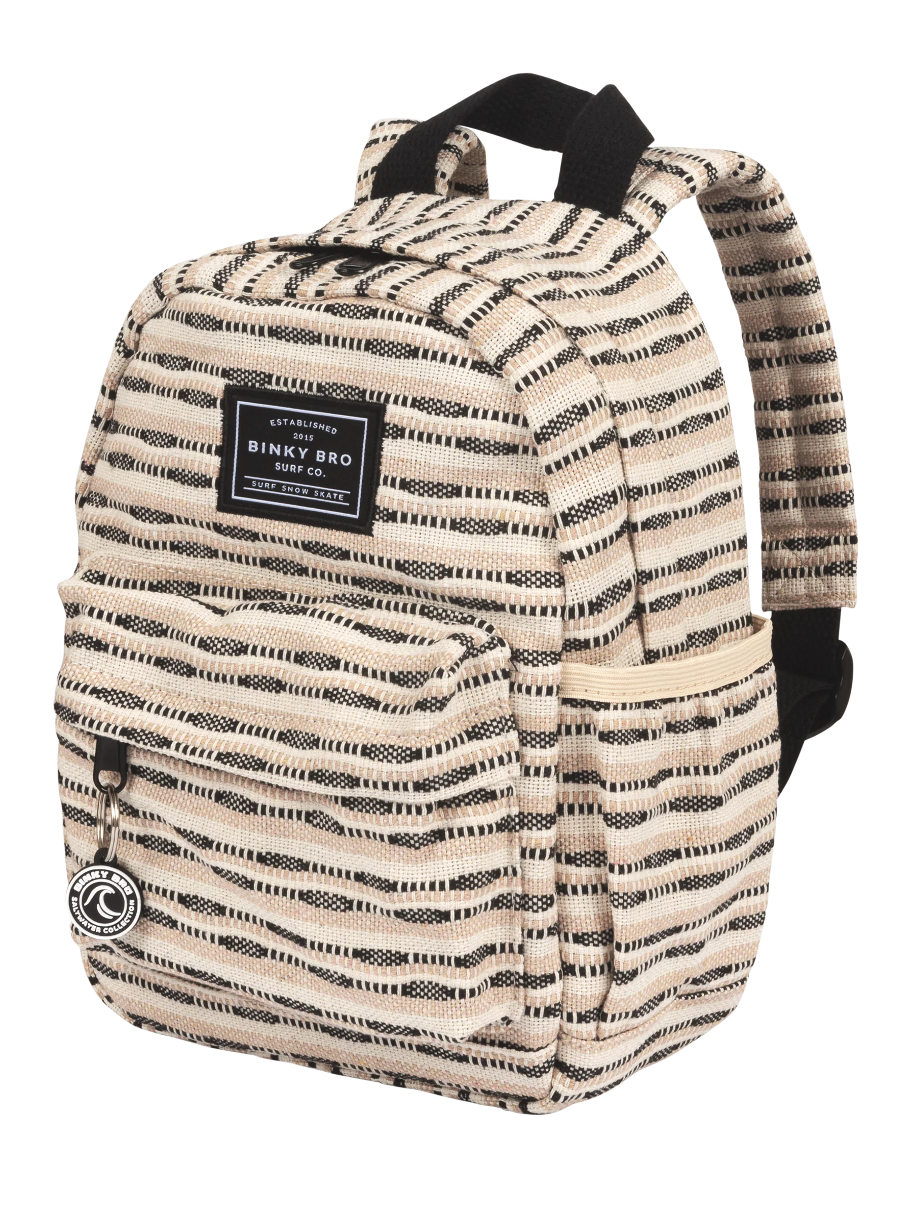 Backpack (Black Striped Canvas) - Image 3