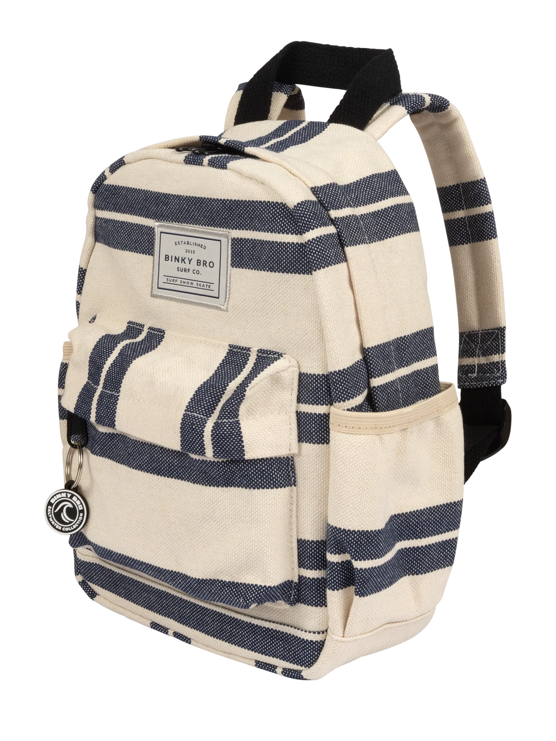 Backpack (Navy Striped Canvas) - Image 3
