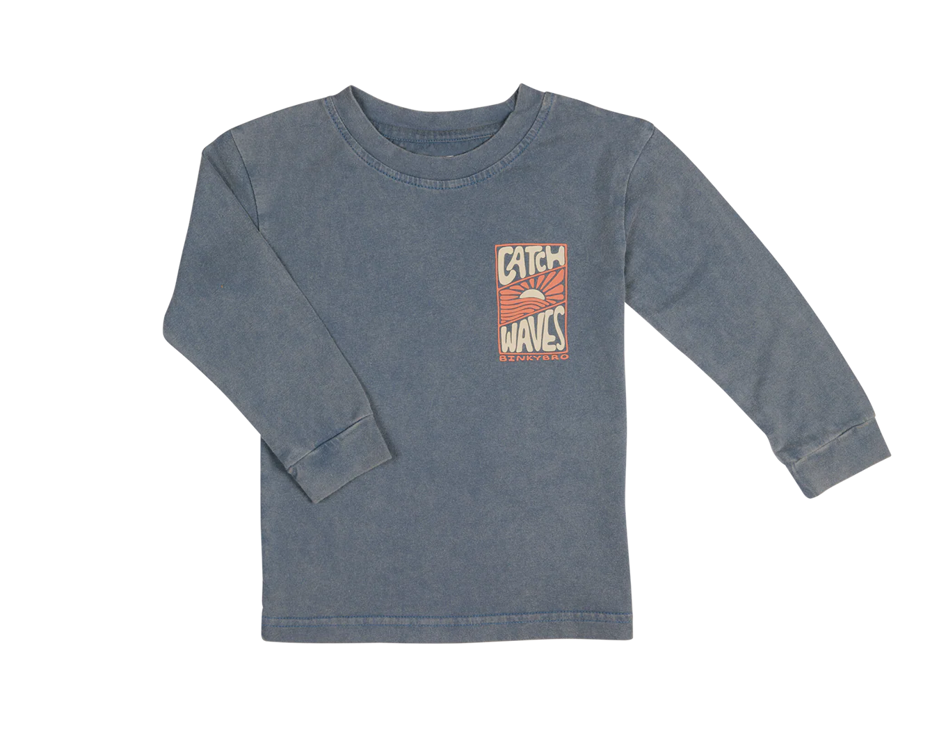 Catch Waves Navy Long Sleeve