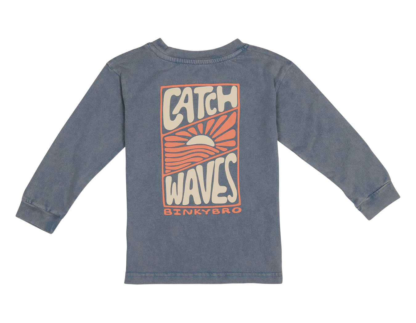 Catch Waves Navy Long Sleeve - Image 2